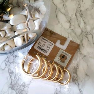 Urban outfitters earings gold